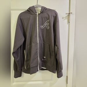 Atlanta Braves Travel PlayerMen's Nike Dri-FIT MLB Full-Zip Hoodie